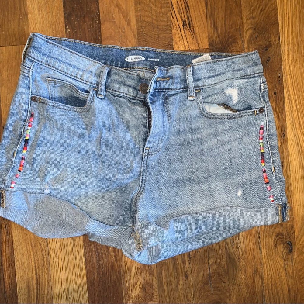 Old Navy Boyfriend Mid Rise Jean Shorts